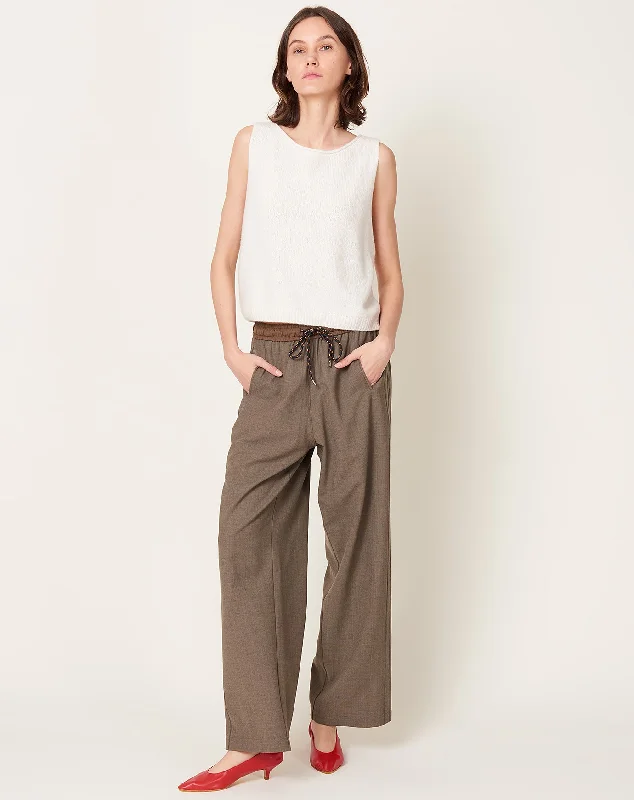 Tailoring Relaxed Pants in Taupe