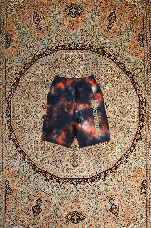 Children of the discordance HAND DYEING AND PRINT SHORT PANTS C (FIRE)