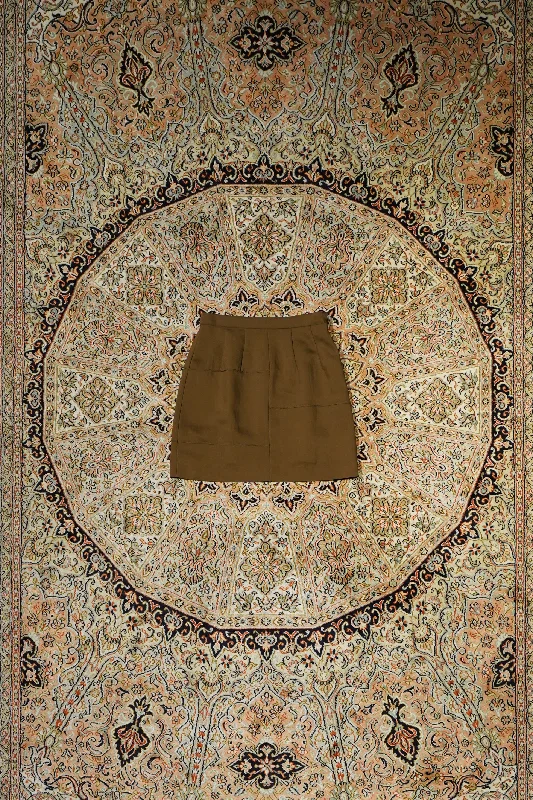 CORD SKIRT(BROWN)