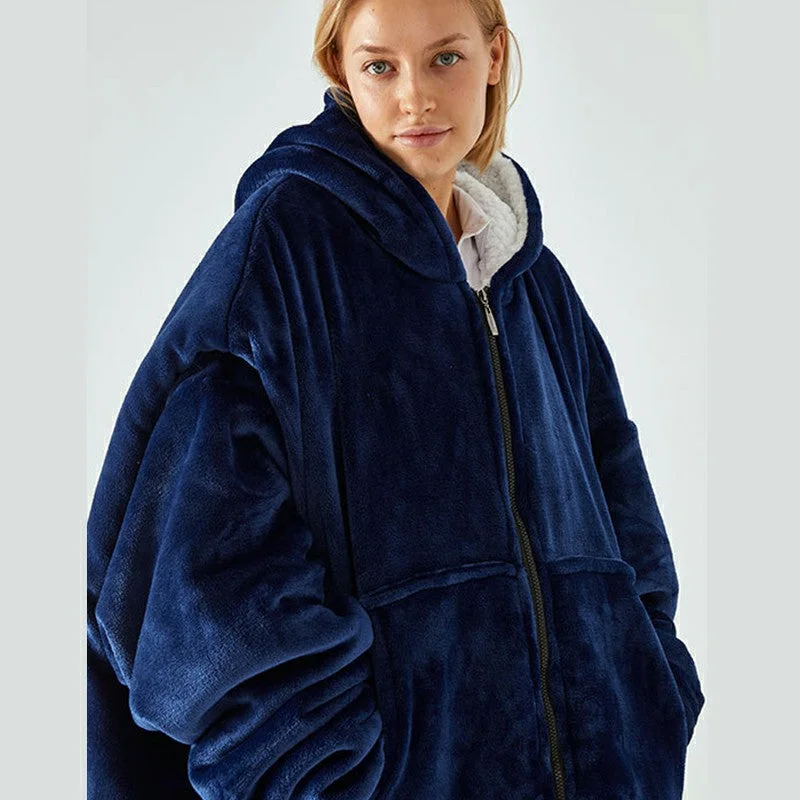 Oversized Hoodie Blanket Zipper