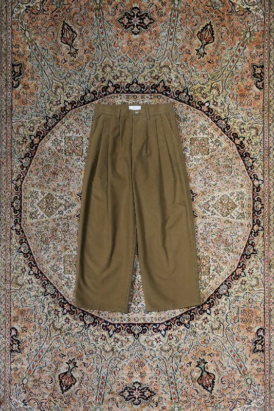 MOLESKIN 3TUCK PANTS (KHAKI)