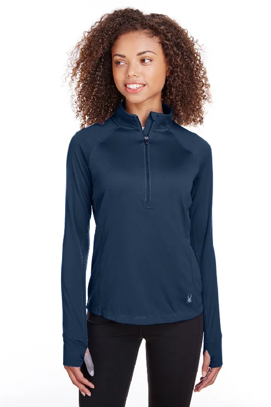 Spyder Womens Freestyle 1/4 Zip Sweatshirt - Frontier Blue