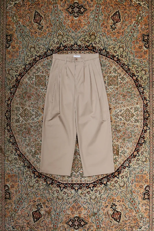 3TUCK CHINO PANTS (BEIGE)