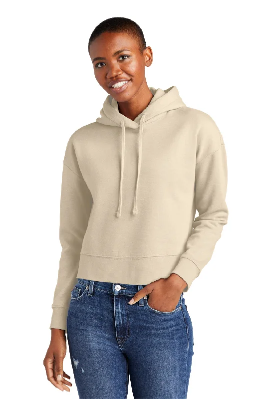 District Womens V.I.T. Fleece Hooded Sweatshirt Hoodie - Gardenia