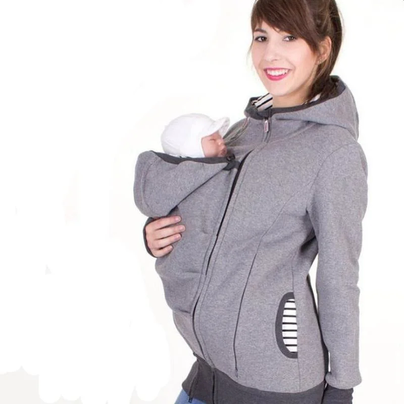 Mother's Winter Kangaroo Pouch Hoodie