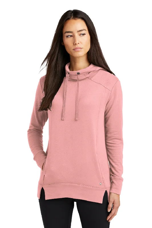 Ogio Womens Luuma Fleece Hooded Sweatshirt Hoodie - Swift Pink