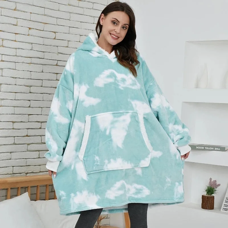 Patterned Hoodie Blankets