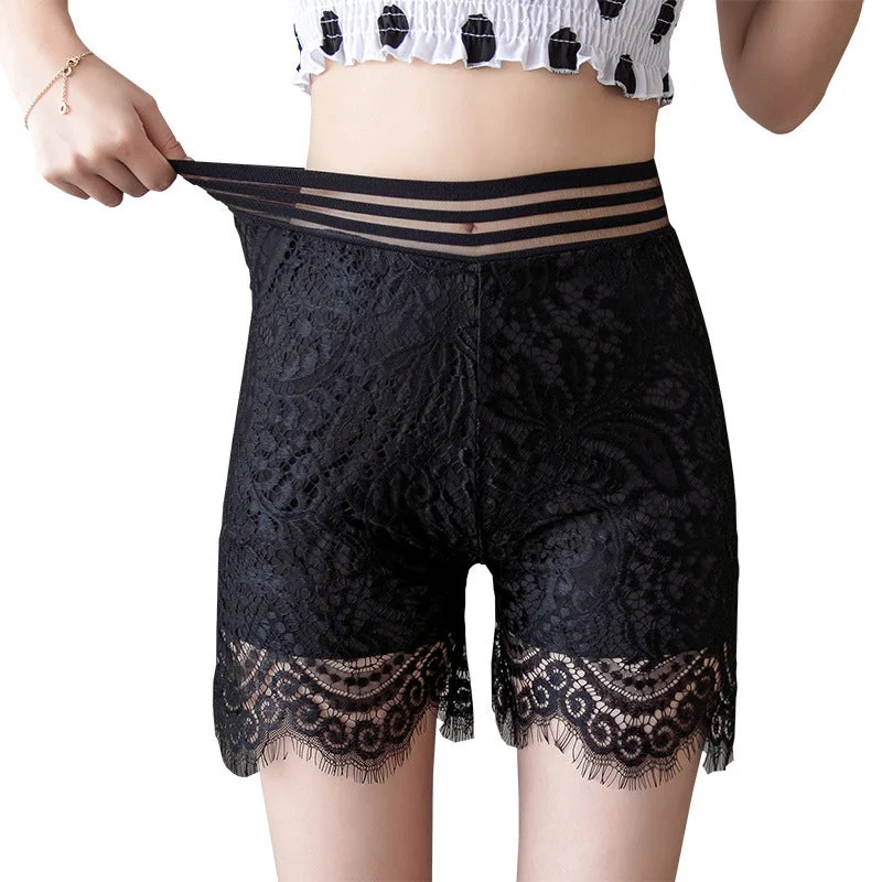 Amy Fashion - Female Lace Seamless Safety Short Pants