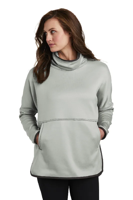 The North Face Womens Canyon Flats Fleece Poncho Sweatshirt w/ Pouch Pocket - Heather High Rise Grey - Closeout