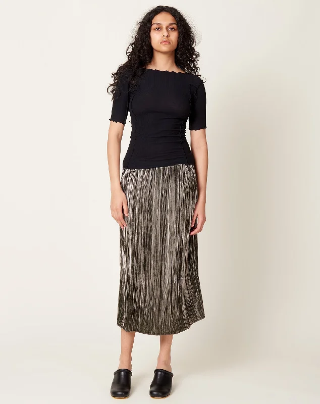 Vela Skirt in Gunmetal