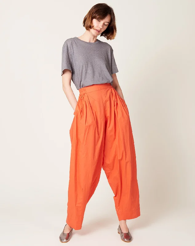 Jai Pleated Pants in Rouge Orange