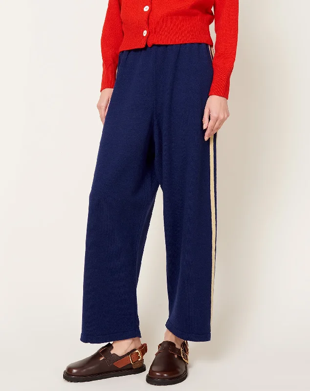 Merino Wool Pants in Prussian Blue