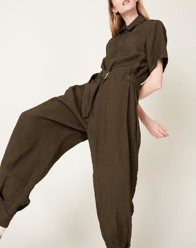 Barnes Jumpsuit in Charcoal