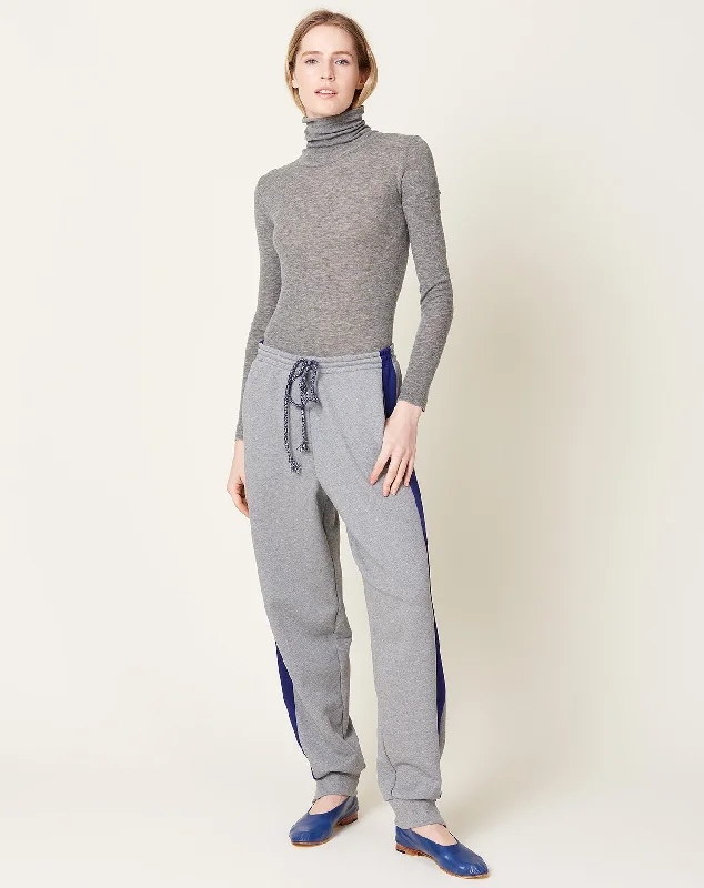 Striped Sweatpant in Heather Grey