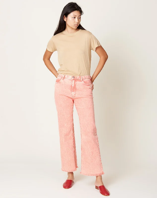 Collins Pant in Peach Acid Wash