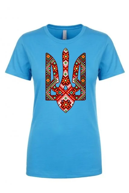 Female fit t-shirt "Etno Tryzub"