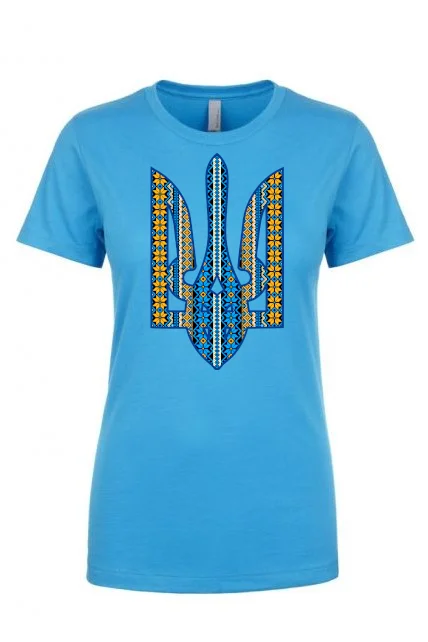 Female fit t-shirt "Ornate Tryzub"