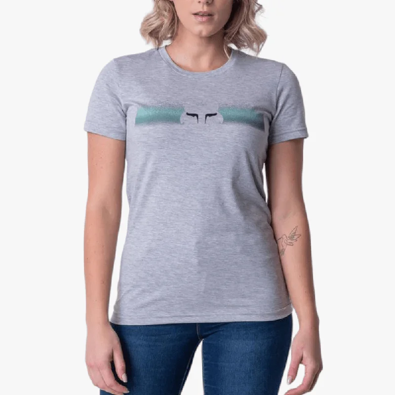 Fox Womens Absolute Short Sleeve Tee Grey Mel