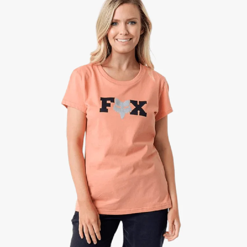 Fox Womens Bracer Short Sleeve Tee Salmon