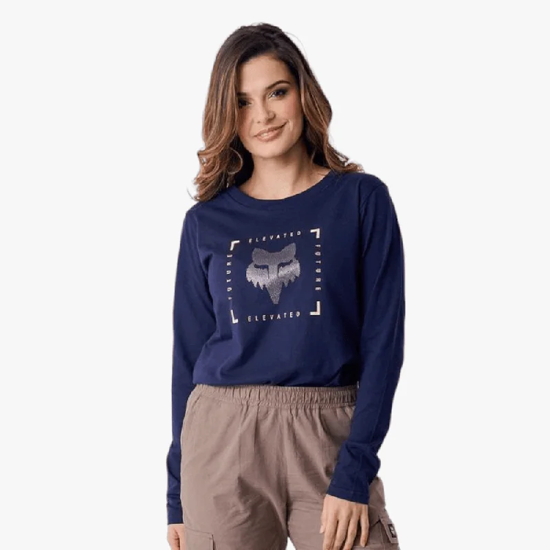 Fox Womens Elevated Long Sleeve Tee Navy