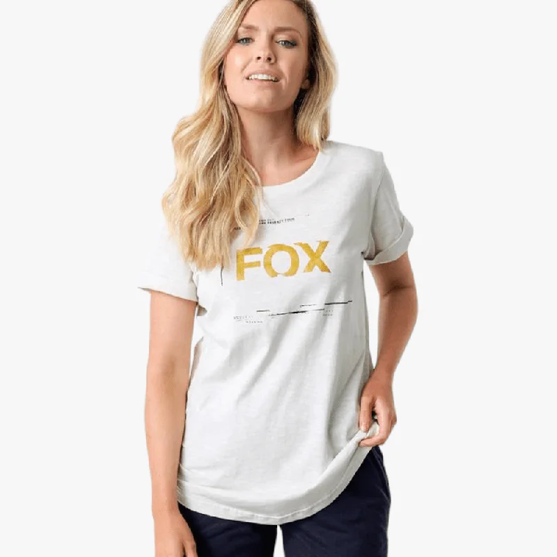 Fox Womens Invent Tomorrow Short Sleeve Tee Bone Slub