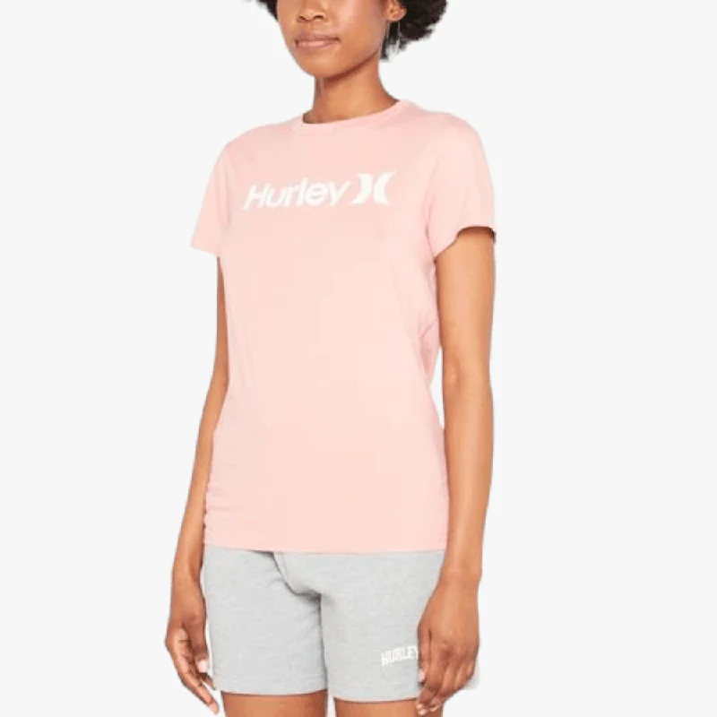 Hurley Ladies Oao Solid Seasonal Short Sleeve Tee Pink