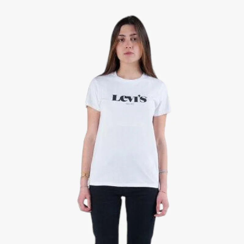 Levi's Women The Perfect New Logo Ii Short Sleeve Tee White