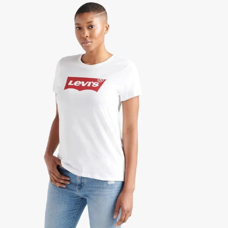 Levi's Womens The Perfect Tee Housemark White