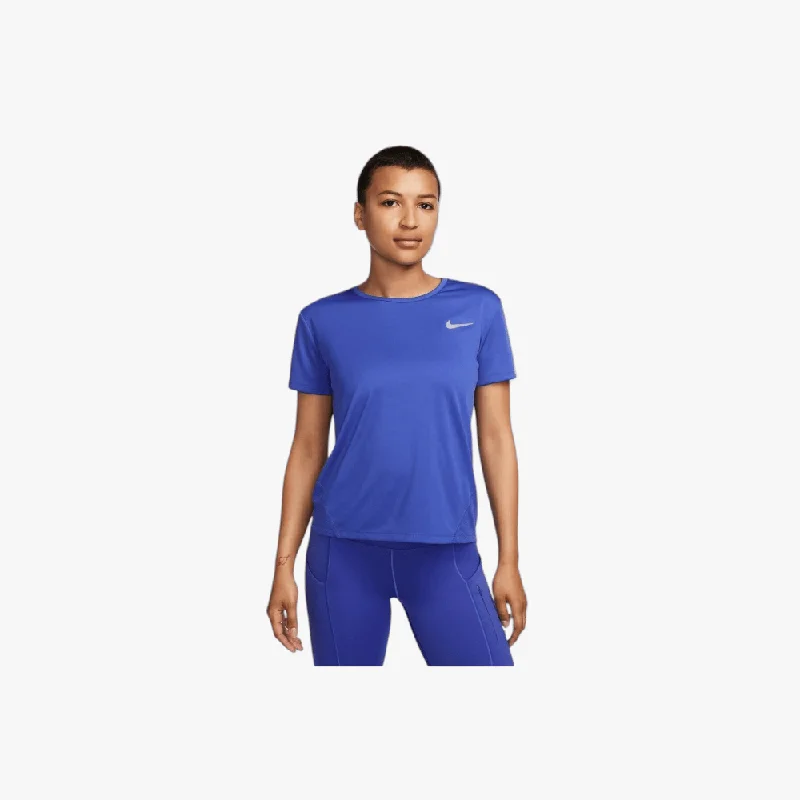 Nike Womens Miler Running Short Sleeve Tee Blue