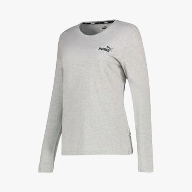 Puma Ladies Ess Longsleeve Tee Light Grey