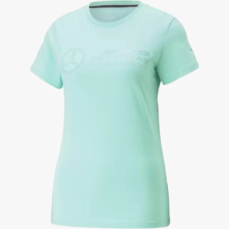 Puma Womens Mapf1 Ess Logo Short Sleeve Tee Mint