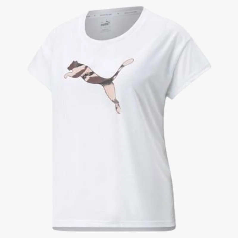 Puma Womens Modern Sports Short Sleeve Tee White