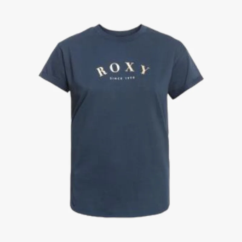 Roxy Girls Another Chance Foil Long Sleeve Tee Mood Indigo