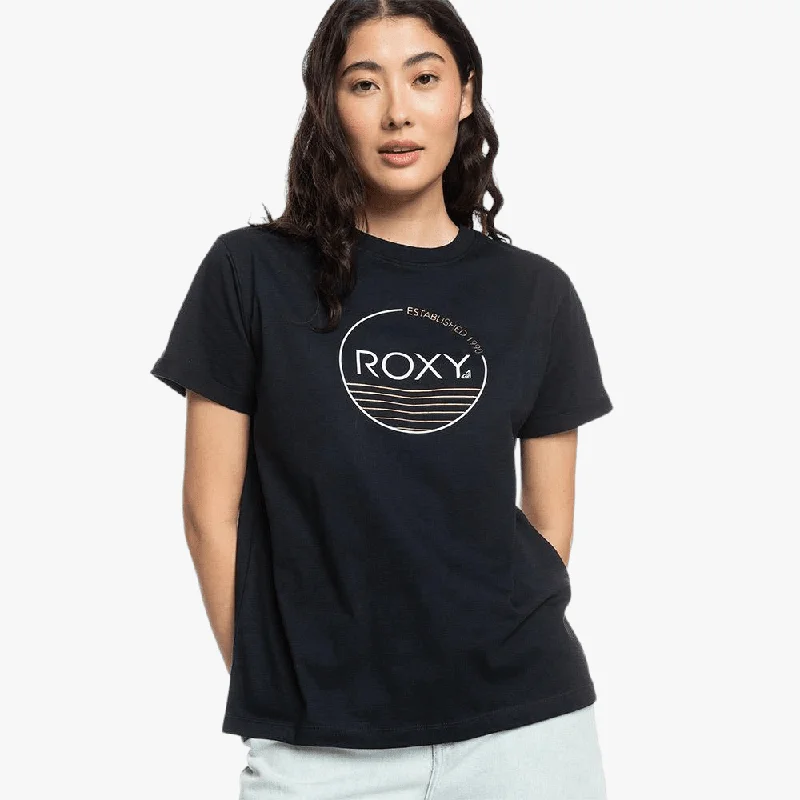 Roxy Womens Noon Ocean Short Sleeve Tee Anthracite