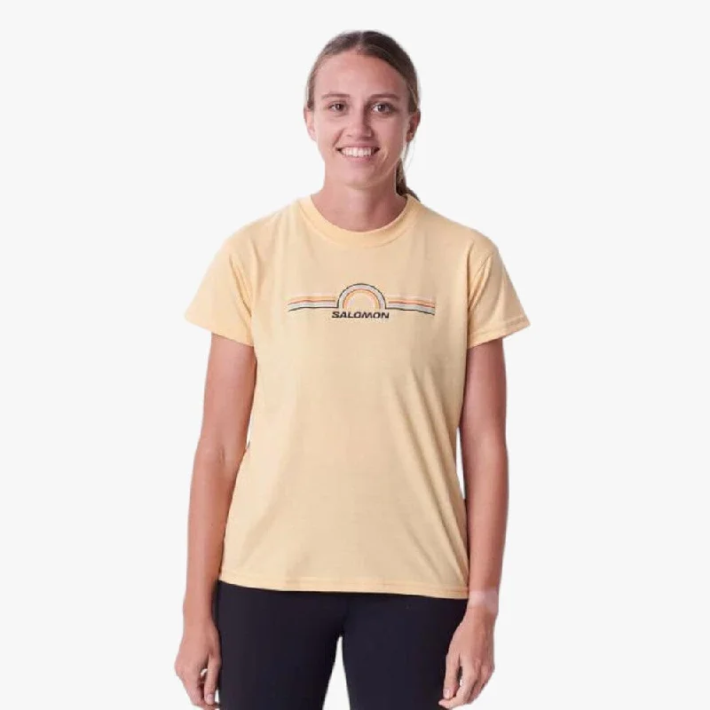 Salomon Womens Sunrise Short Sleeve Tee Pineapple Slice