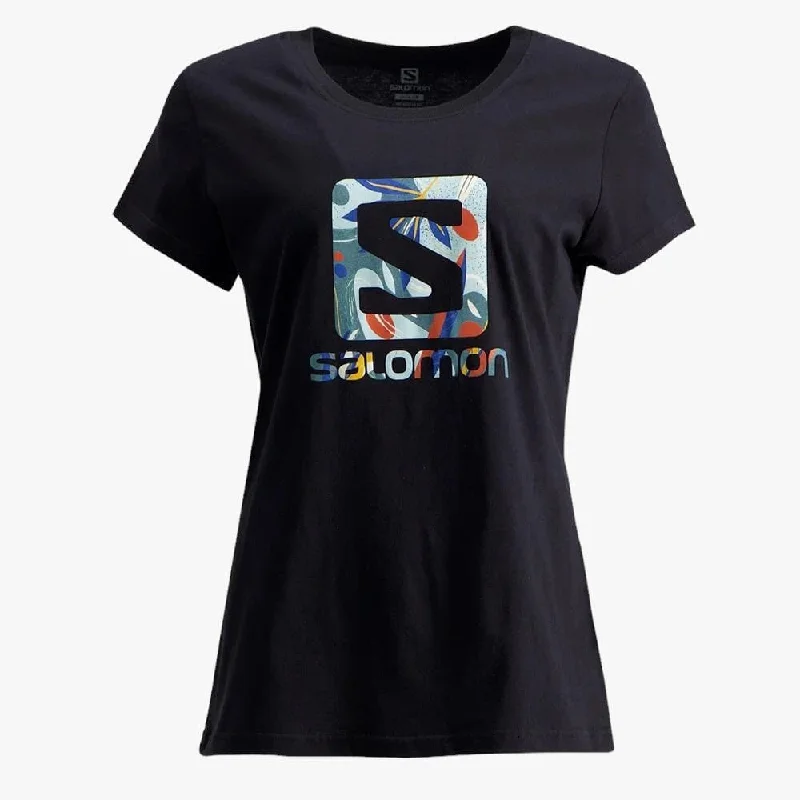 Salomon Womens Tropic Of The Sea Short Sleeve Tee Black