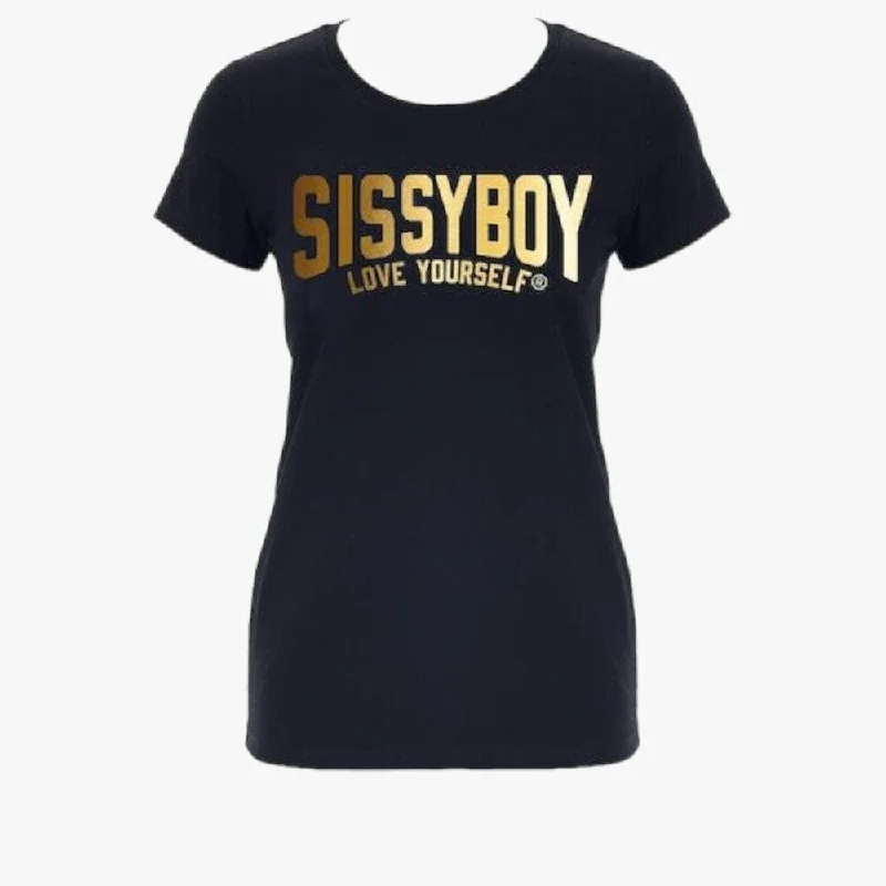 Sissy Boy Womens Regular Fit Short Sleeve Top Black