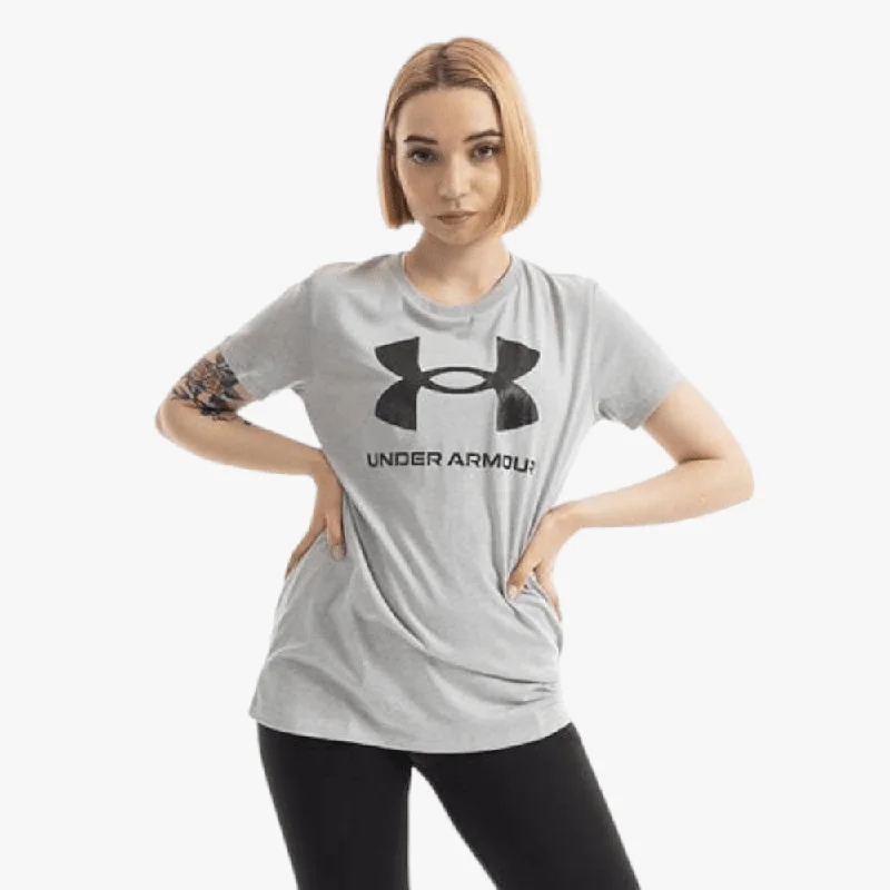 Under Armour Womens Sportstyle Graphic Short Sleeve 016 Grey