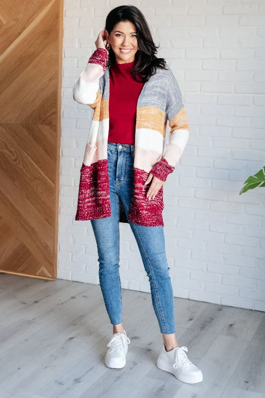 Color Block Cardigan