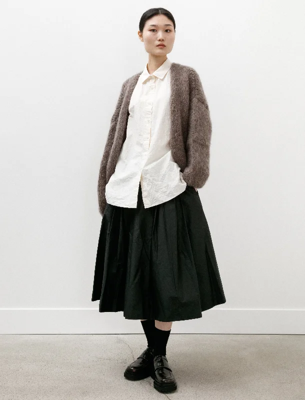 Short Cardigan Mohair Khaki