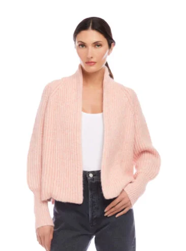 Cely Cropped Cardigan Pink