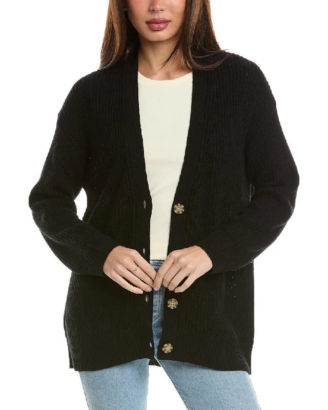 Hannah Rose Oversized Shaker Wool & Cashmere-Blend Cardigan