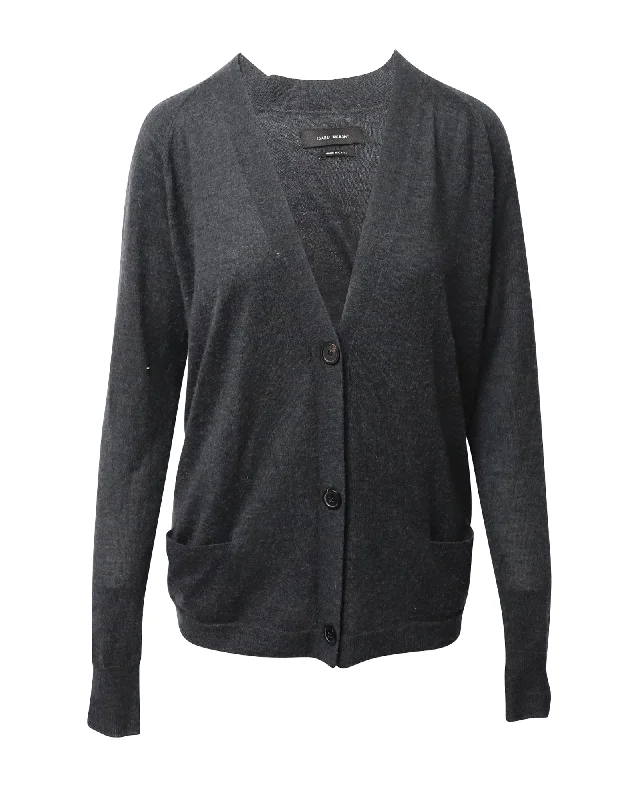 Isabel Marant Cardigan in Dark Grey Cashmere