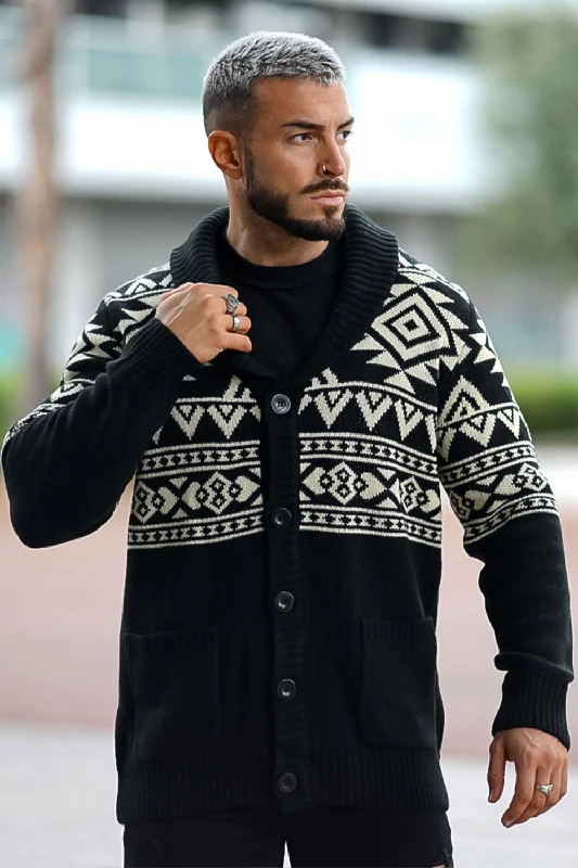 Men's Shawl Collar Cardigan Sweater