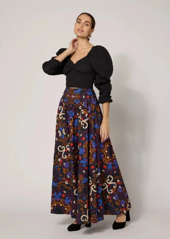 Cleobella Esmeralda Ankle Skirt- Venezia Print