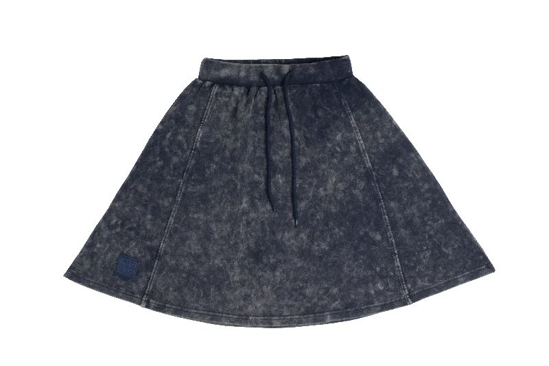 Crew Kids Navy Acid Wash Skirt