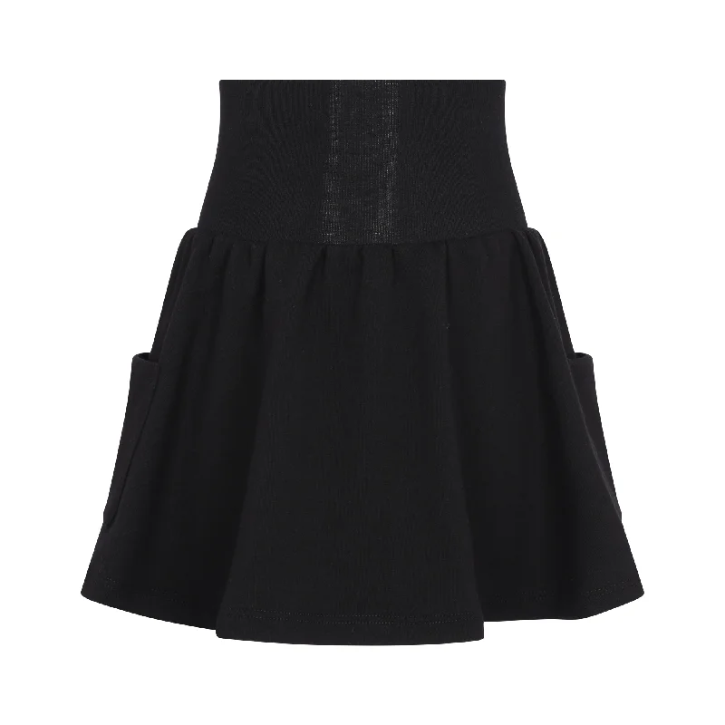 Little Parni Black Girls Pocket Skirt (K474)