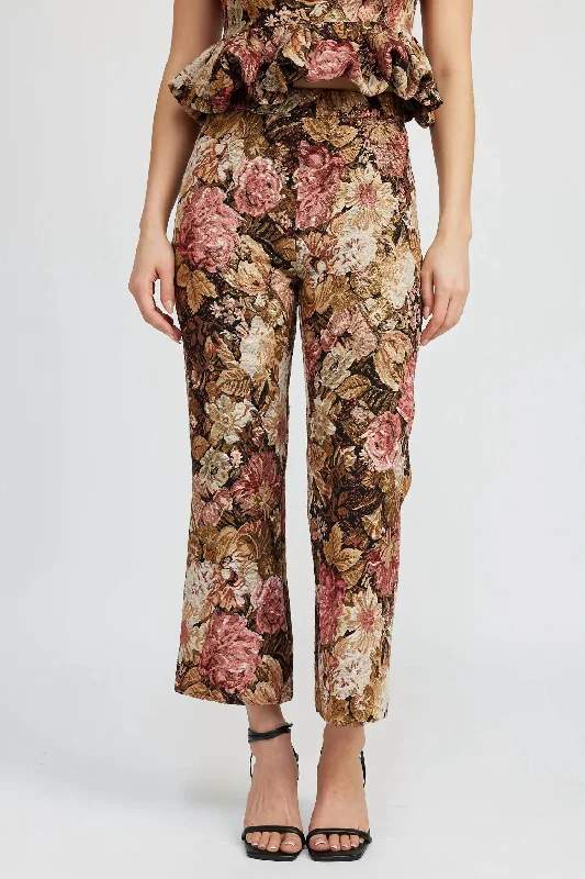 Carey Pant In Pink Gold