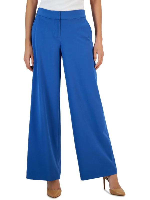 Womens Ankle Casual Wide Leg Pants