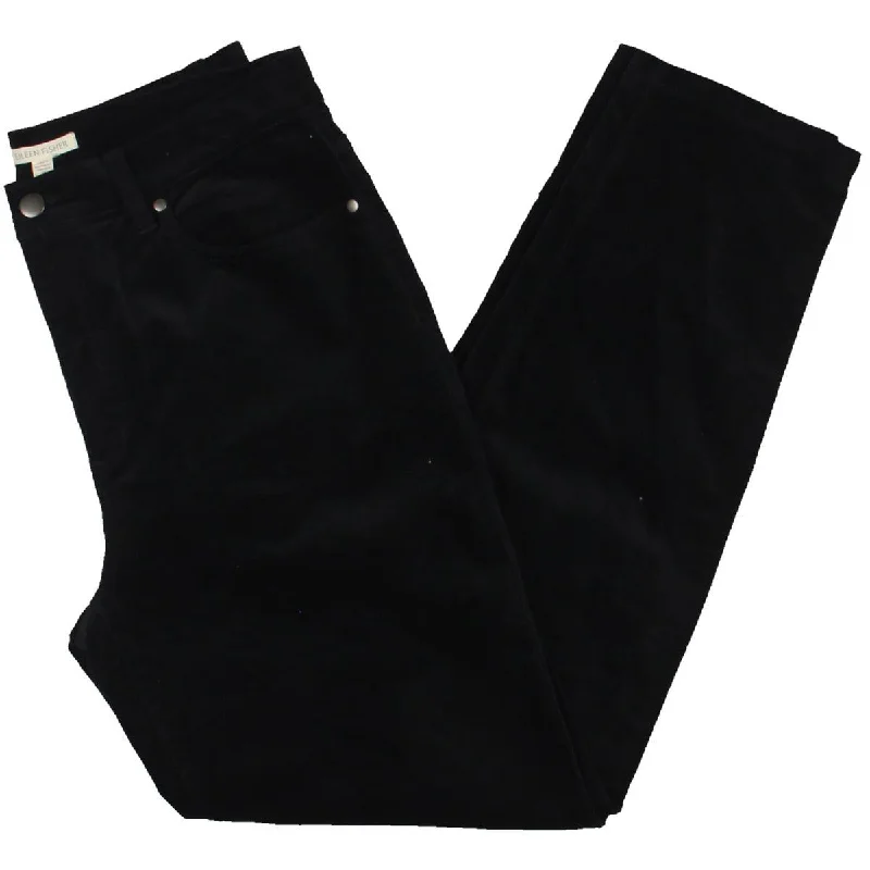 Womens Velveteen High Waist Slim Jeans